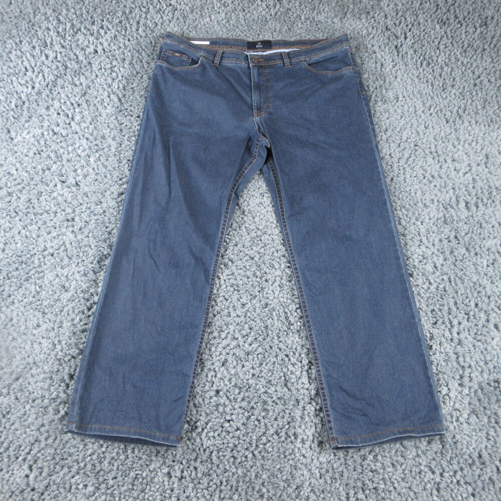 Brax Jeans Mens 42x34 Blue Feel Good Denim Cesar Straight 40x29*